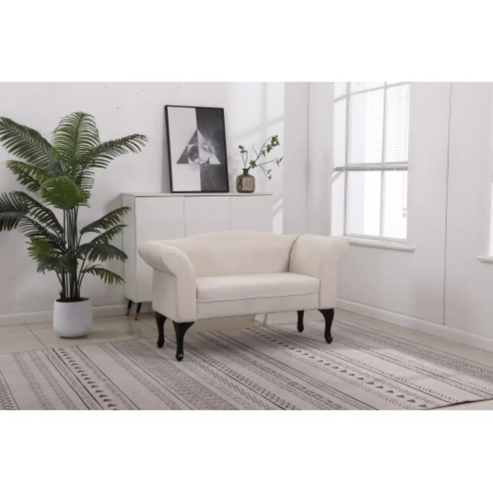 White Small Loveseat Sofa K552456