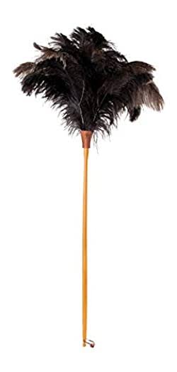 Ostrich-Feather Duster with Waxed Beechwood Handle U380250