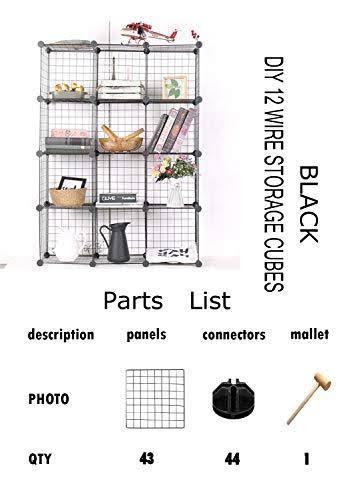 12 Cube Wire Storage Organizer J14029