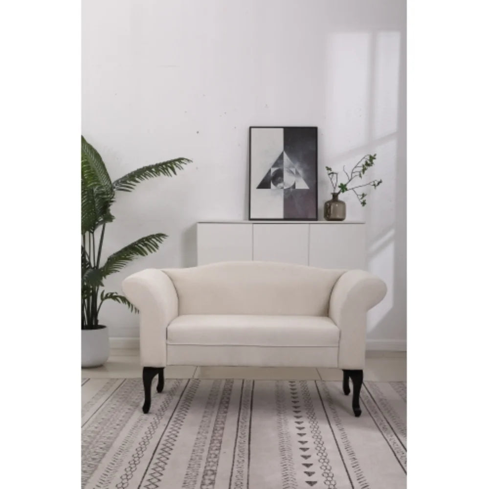 White Small Loveseat Sofa K552456