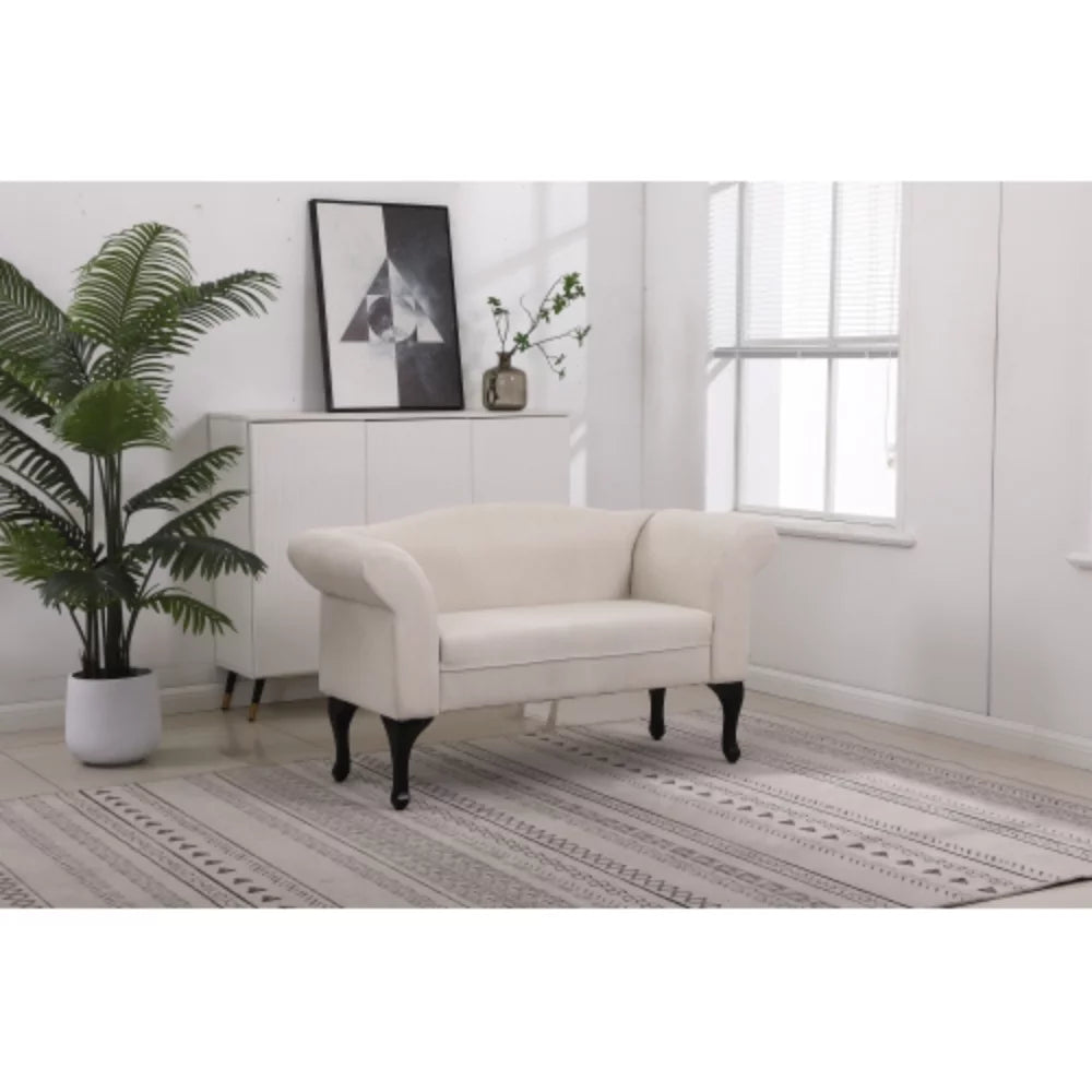 White Small Loveseat Sofa K552456