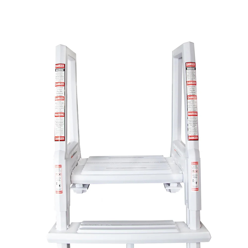 Heavy Duty Resin In-Pool Ladder with Entrapment Barrier X482367