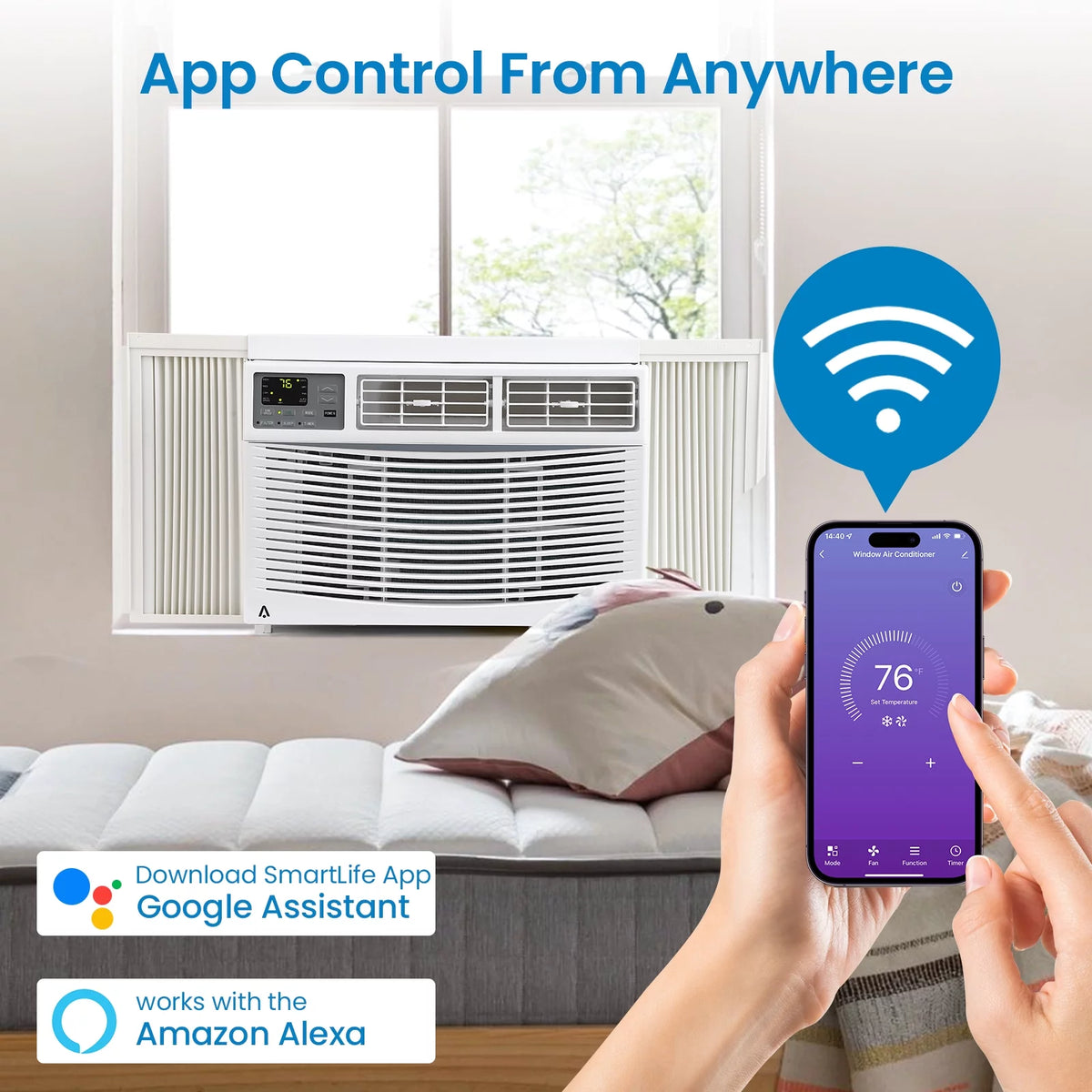 8,000 BTU Smart Window Air Conditioner B49311