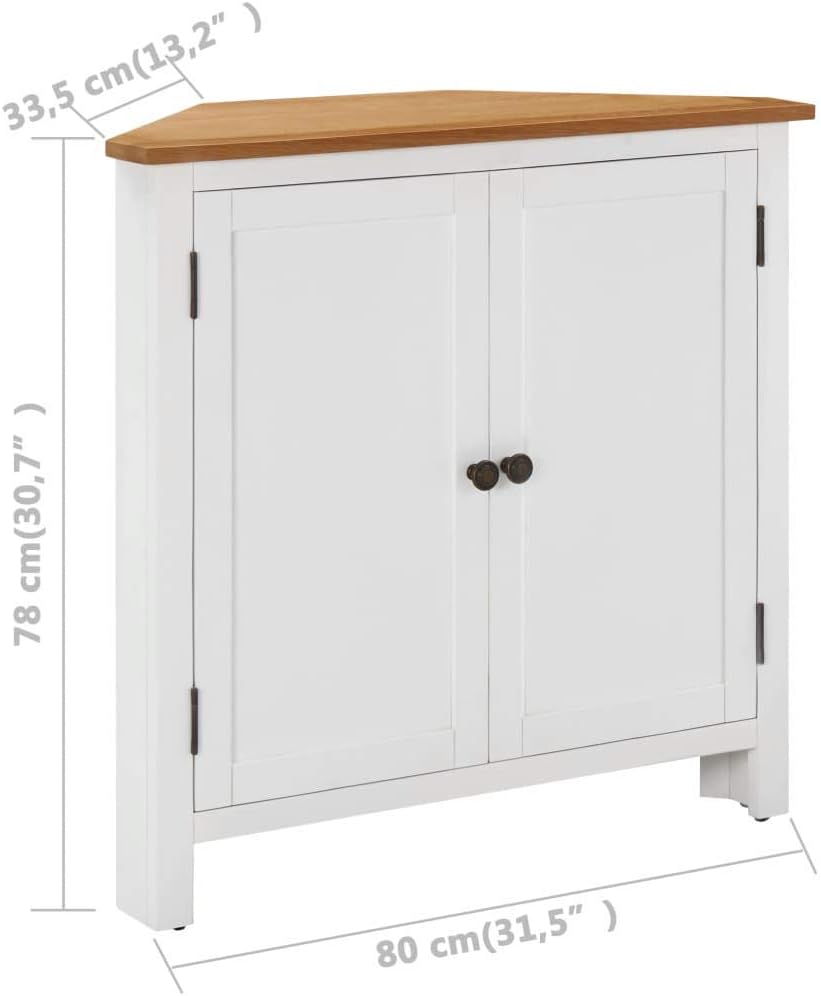 Corner Cabinet Solid Oak Wood Z8793