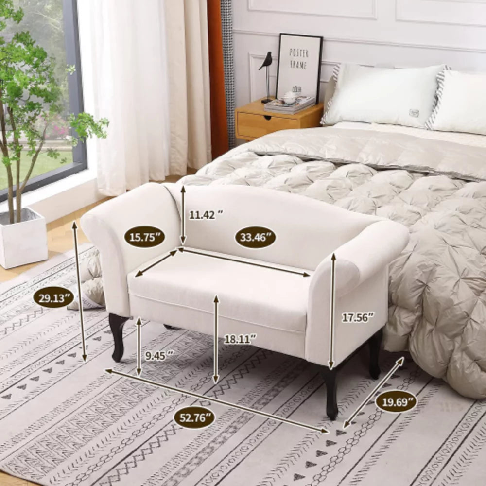 White Small Loveseat Sofa K552456