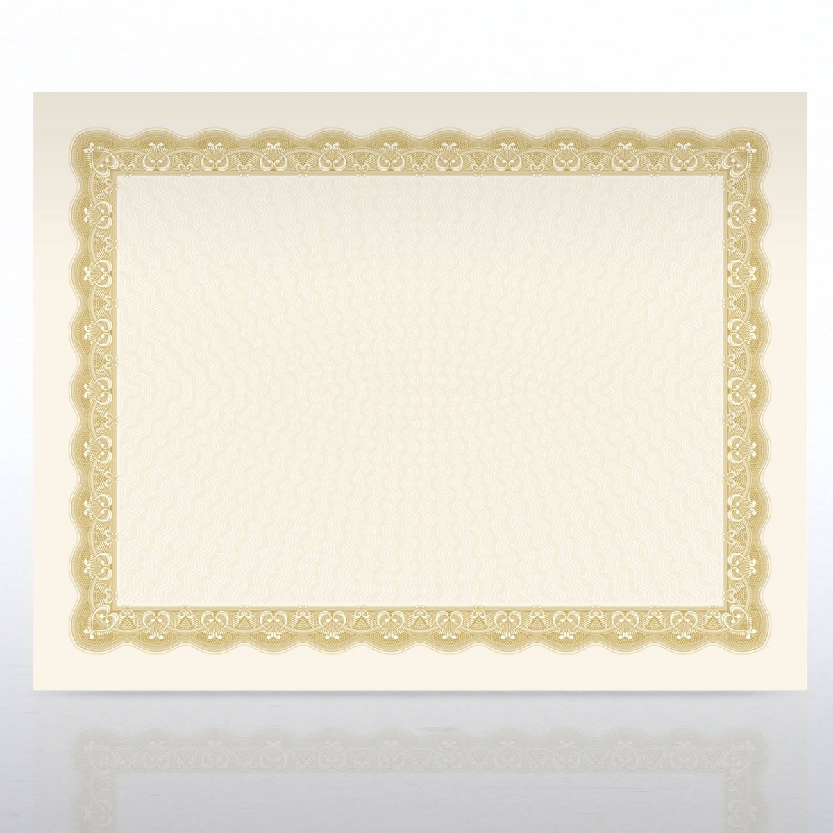 Certificate Paper Natural Parchment Gold 100 per Pack H953