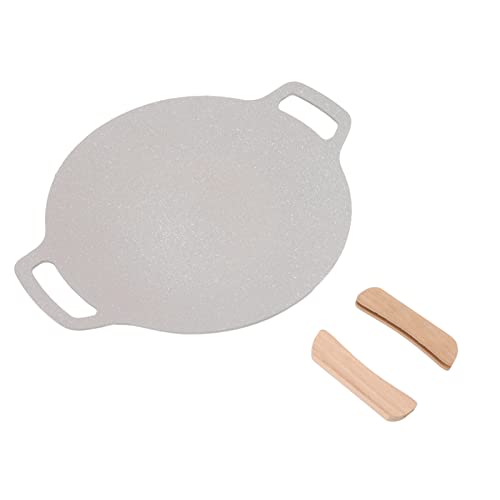 Nonstick Round Grill Pan with Wooden Handle W914