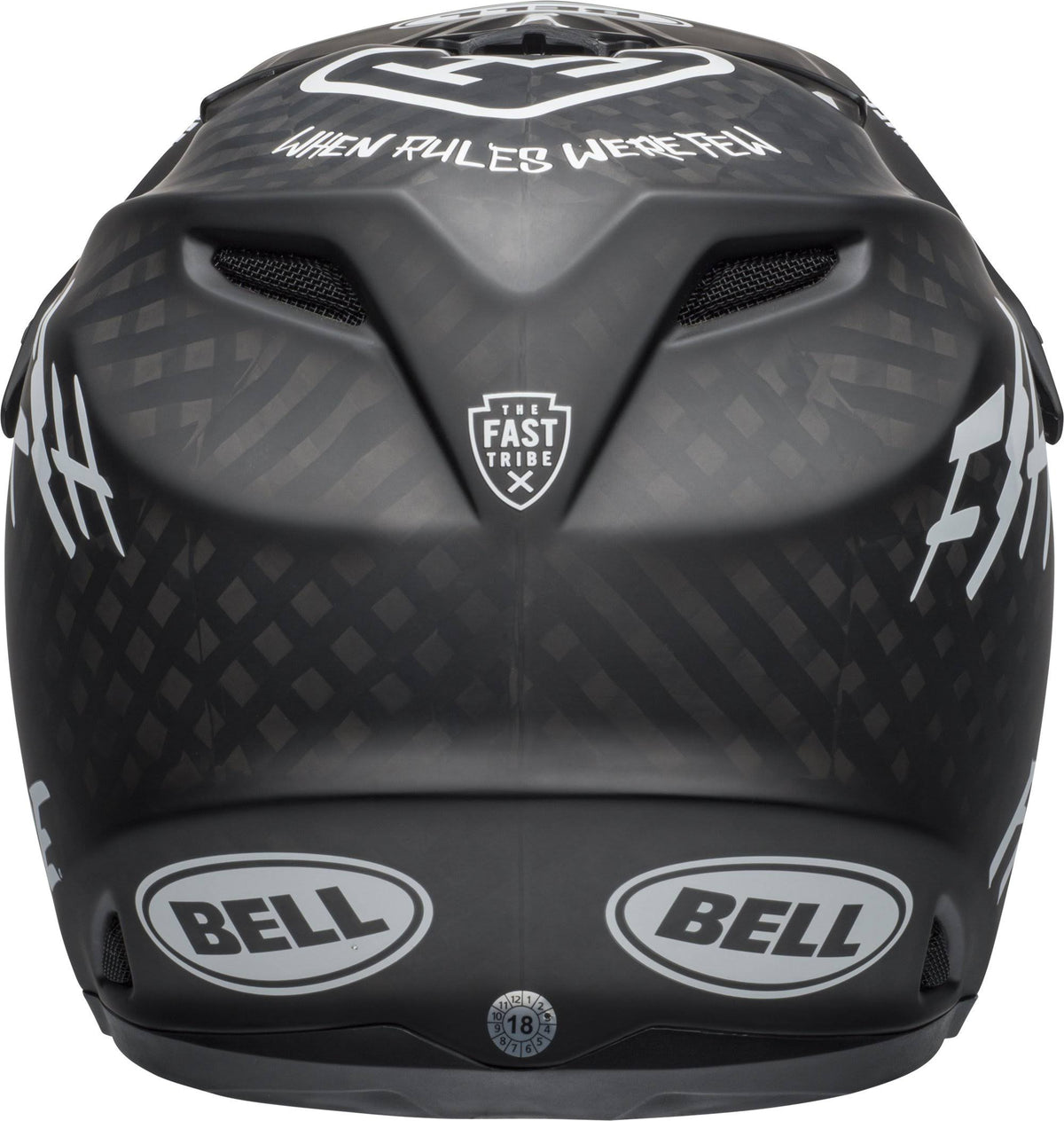 Matte Black/White Full-9 Helmet B678