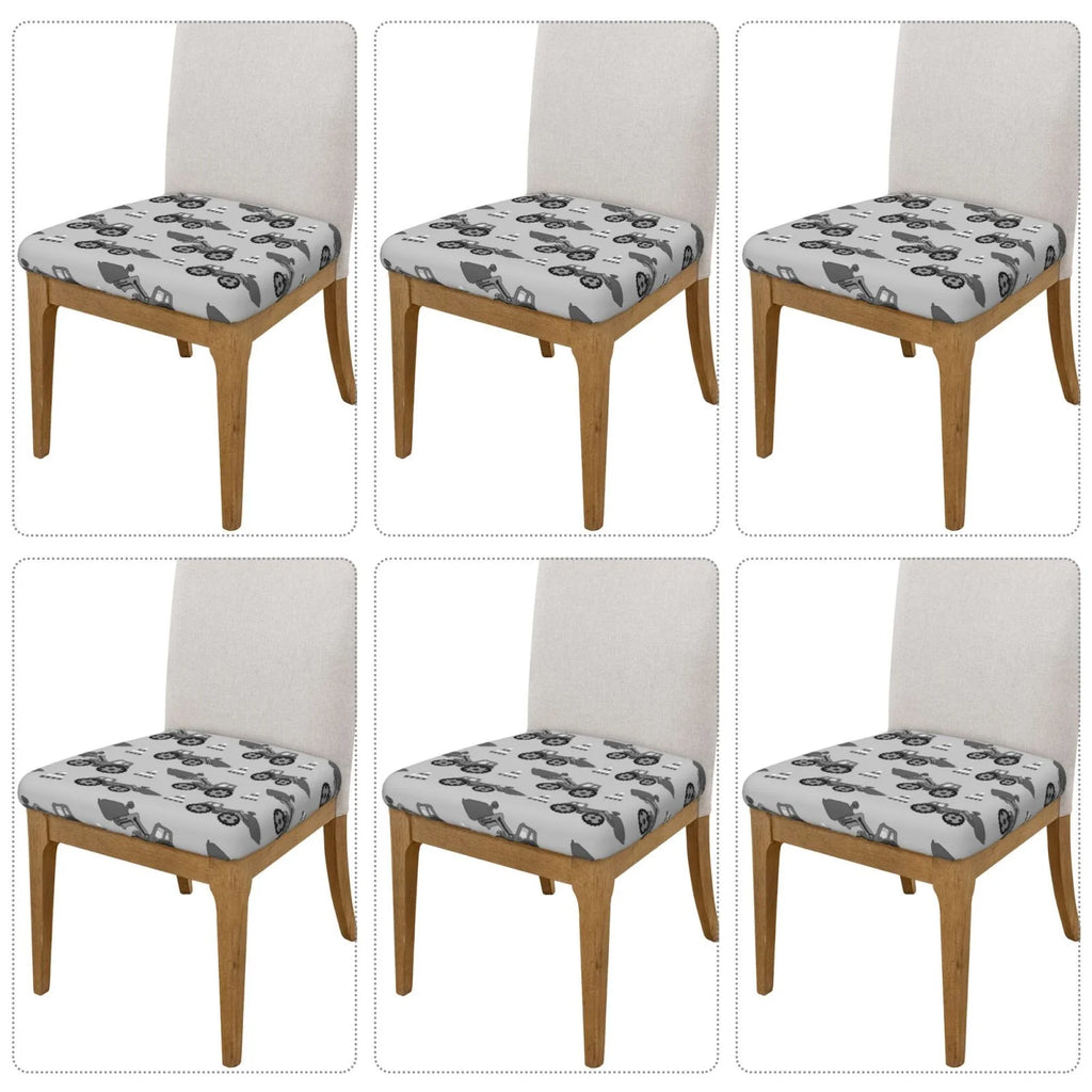 Gray Removable Washable Chair Seat Covers Q813