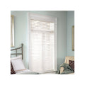 White 36.5X72 Cordless Faux Wood Blind M18451