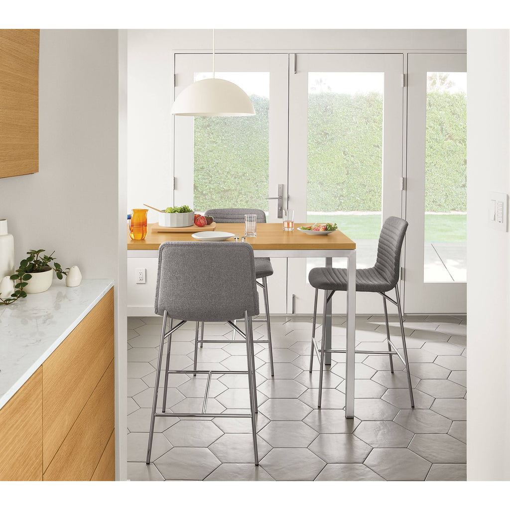 Modern Parsons Counter Table in Grey T96828
