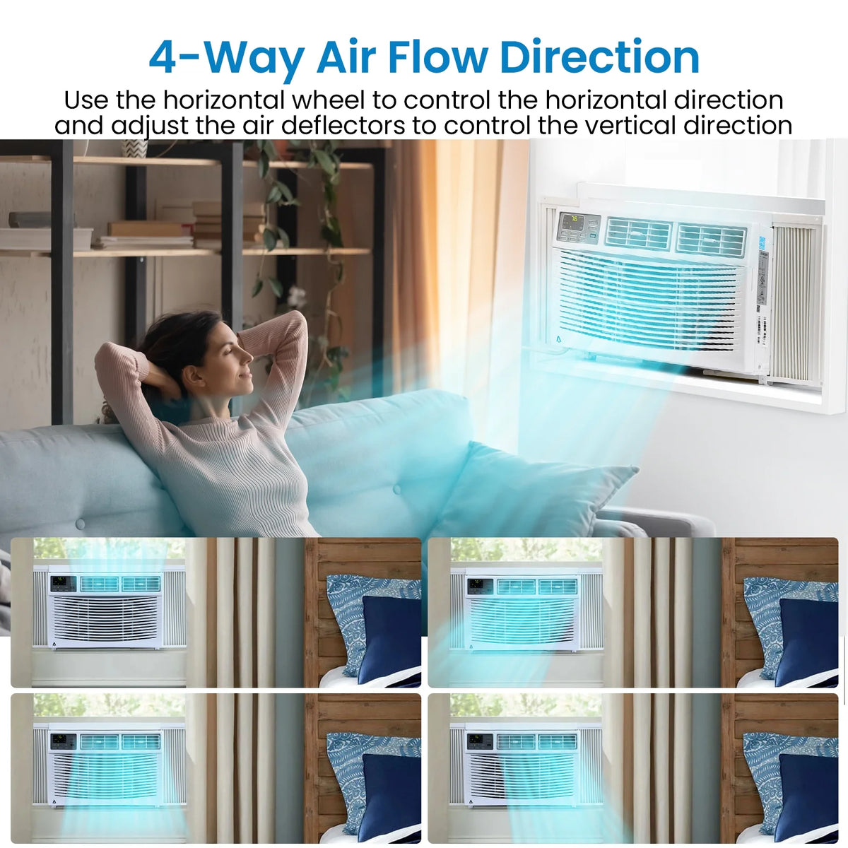 8,000 BTU Smart Window Air Conditioner B49311
