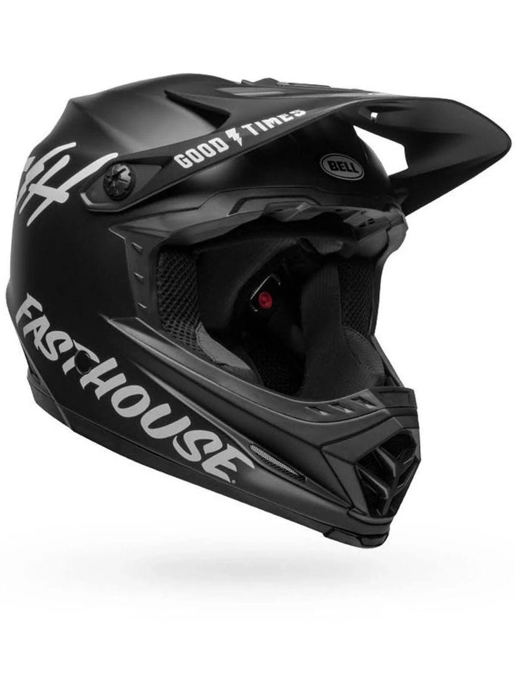 Matte Black/White Full-9 Helmet B678
