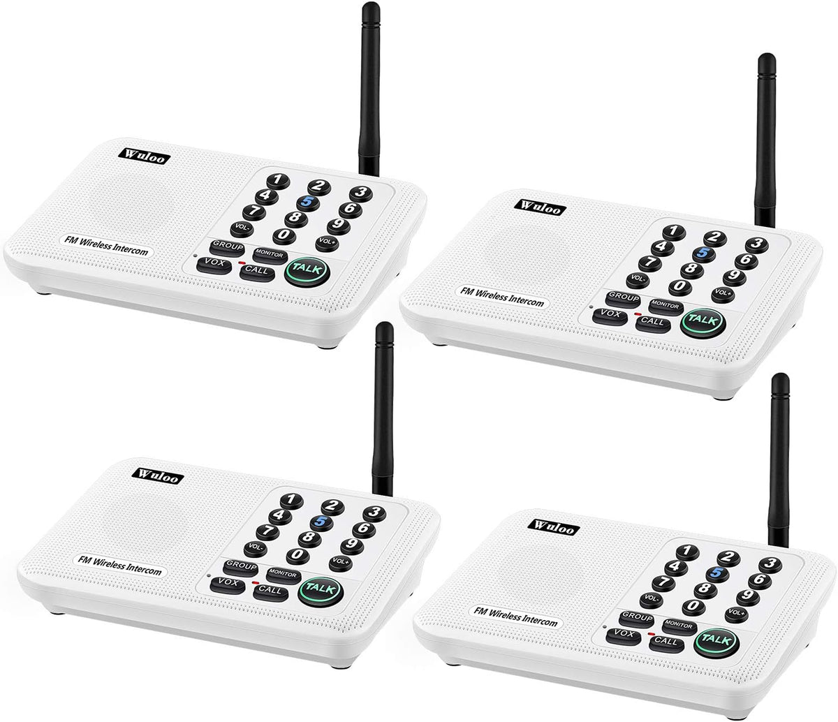 6 Packs White Wireless Intercom System N606481