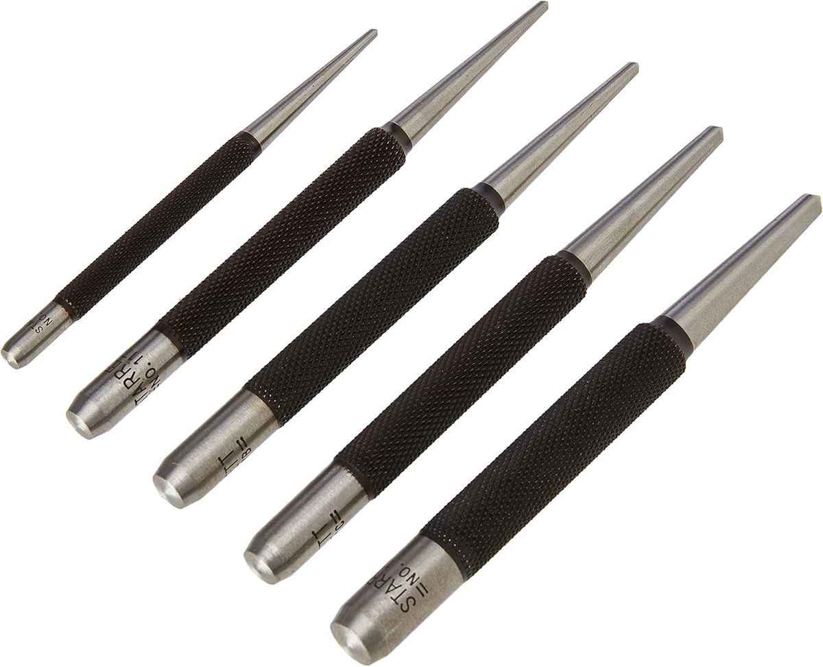 Center Punch Set, Set of 5, Hardened Tempered Steel K71649