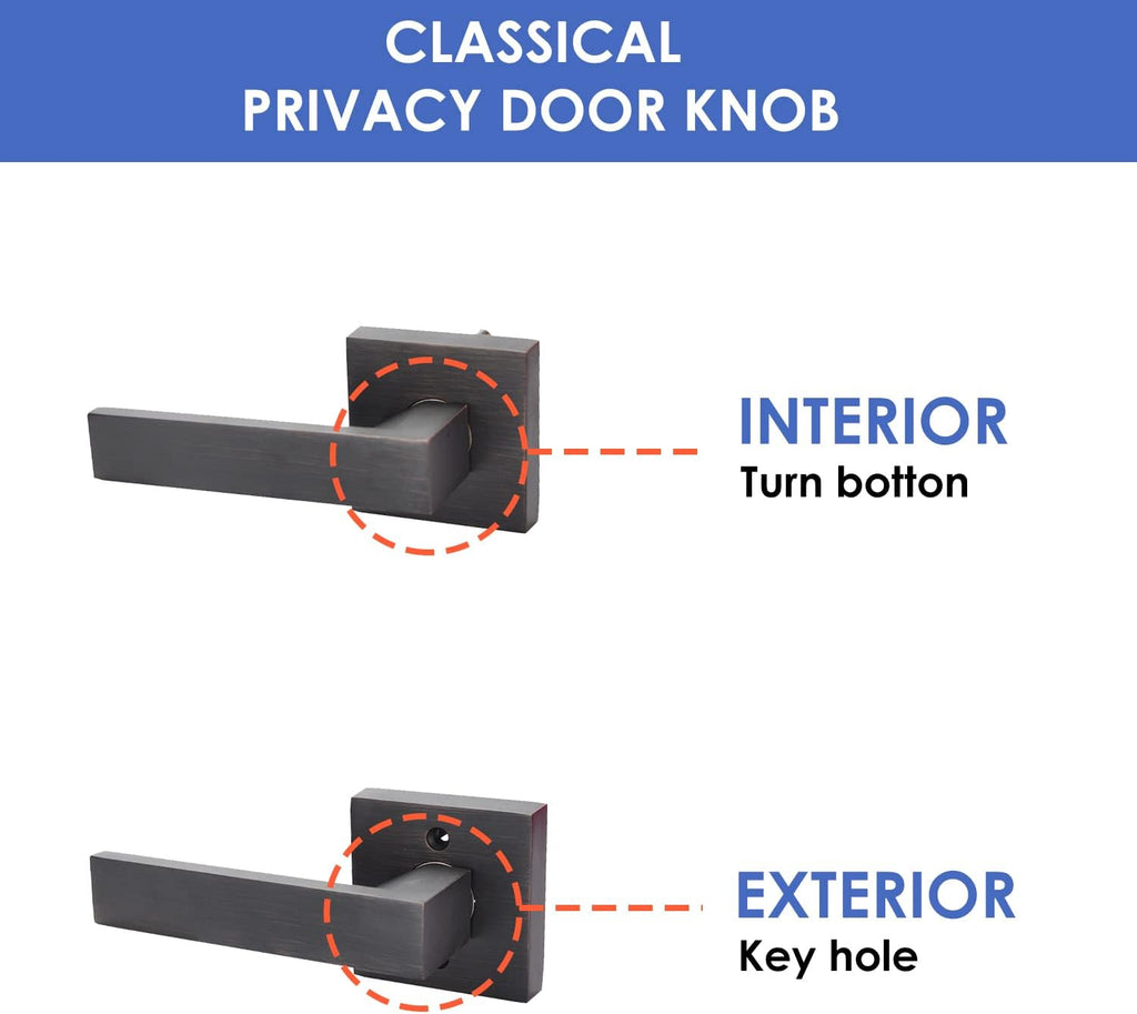Brushed Bronze Zinc Alloy Door Lever Lock A3499