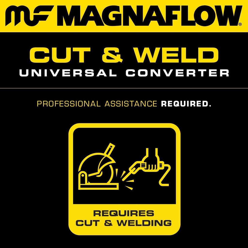 Universal Stainless Steel Catalytic Converter 2.5in Inlet/Outlet M108140