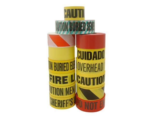 Yellow with Black Barricade Tape 3 in. x 1000 ft. H230896