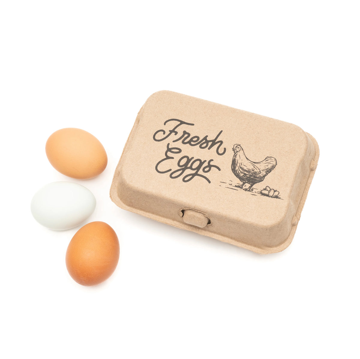 Half Dozen Egg Cartons 30-Pack 2x3 Biodegradable Recycled Pulp N492
