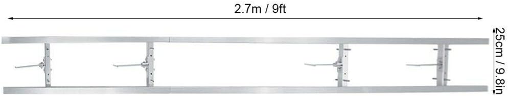 9-Ft Rail Mill Guide System with 3 Crossbar Kits K990