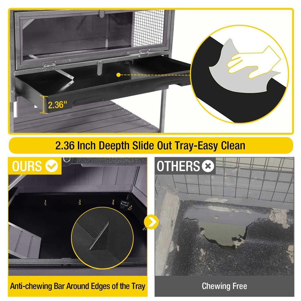 Hamster Cage with Metal Frame Pull Out Tray X7290