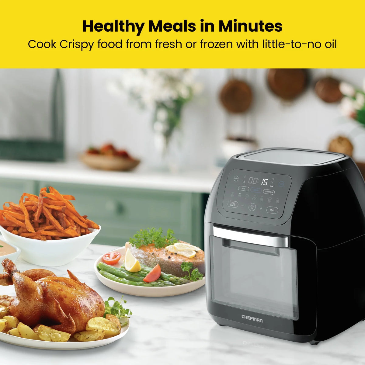 10L Black Digital Air Fryer Oven W63970