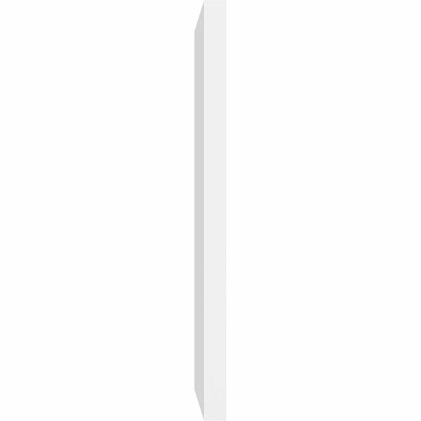 PVC Vertical Surface Mount Gable Vent with Brickm H50931