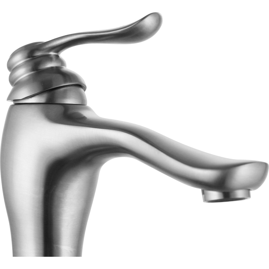 Brushed Nickel Single Hole Single Handle Bathroom Faucet Z713