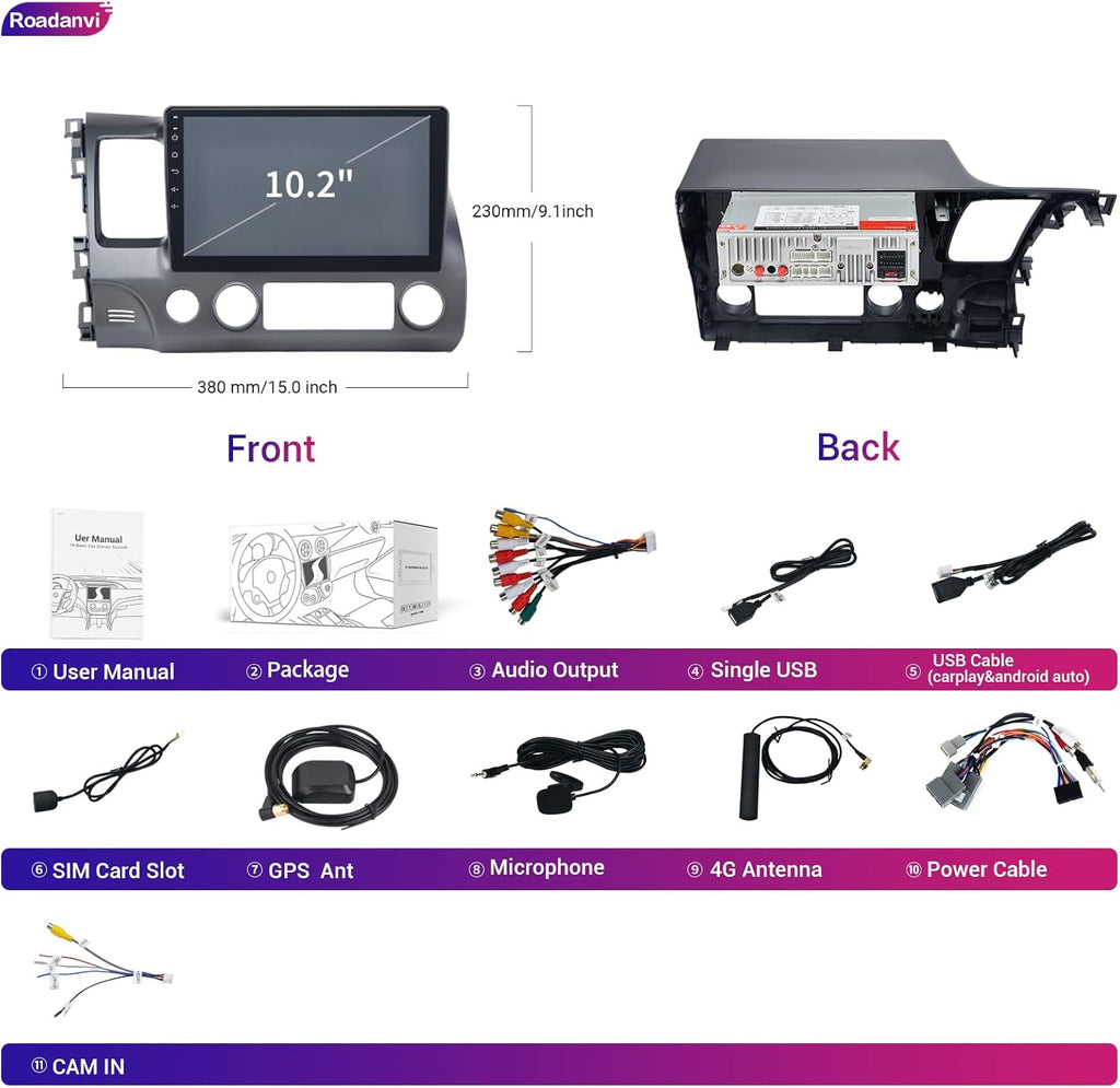 Car Stereo Bluetooth Radio Touch Screen B6878