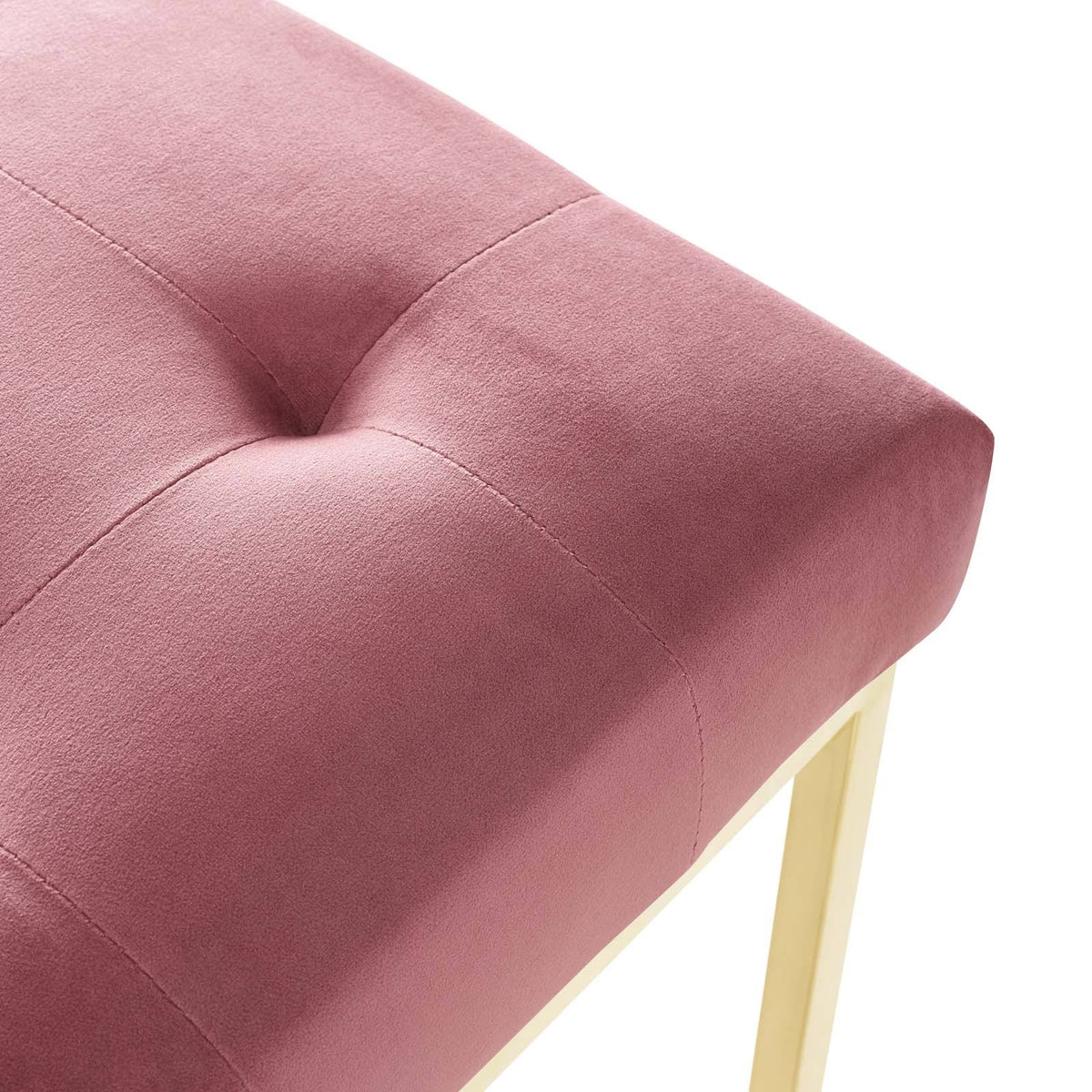Gold Dusty Rose Performance Velvet Dining Chair P763