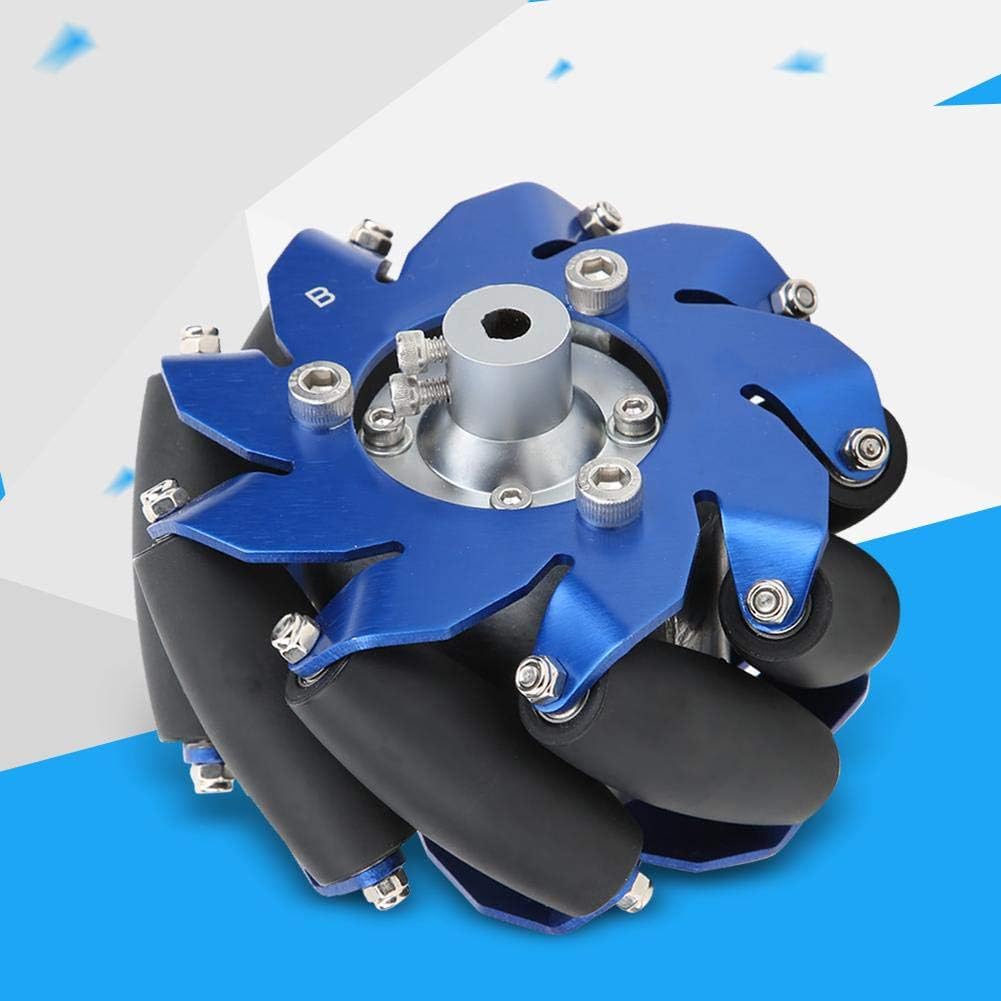 50mm Mecanum Wheel Left Aluminum with TPU Rubber Rollers X121