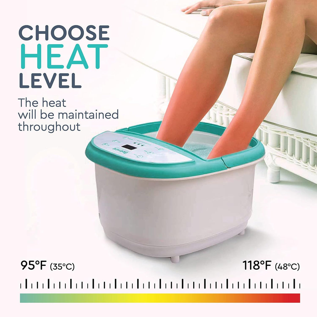 Heated Foot Bath Spa with Shiatsu Massage and Callus Remover D853