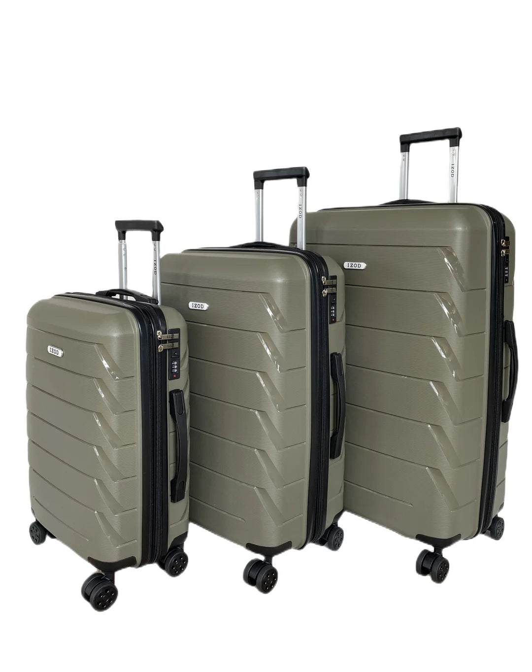 Sage 3 Piece Expandable Hard shell Luggage Set A440