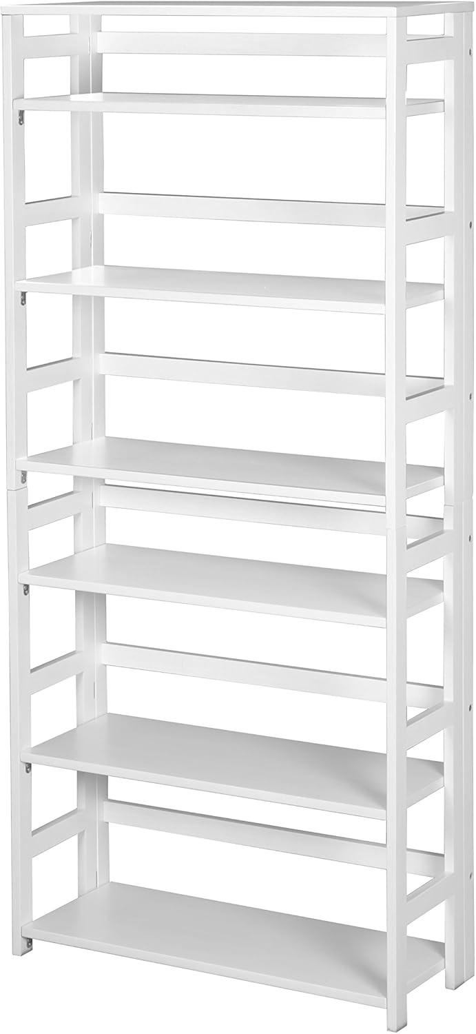 White Folding Bookcase P118624