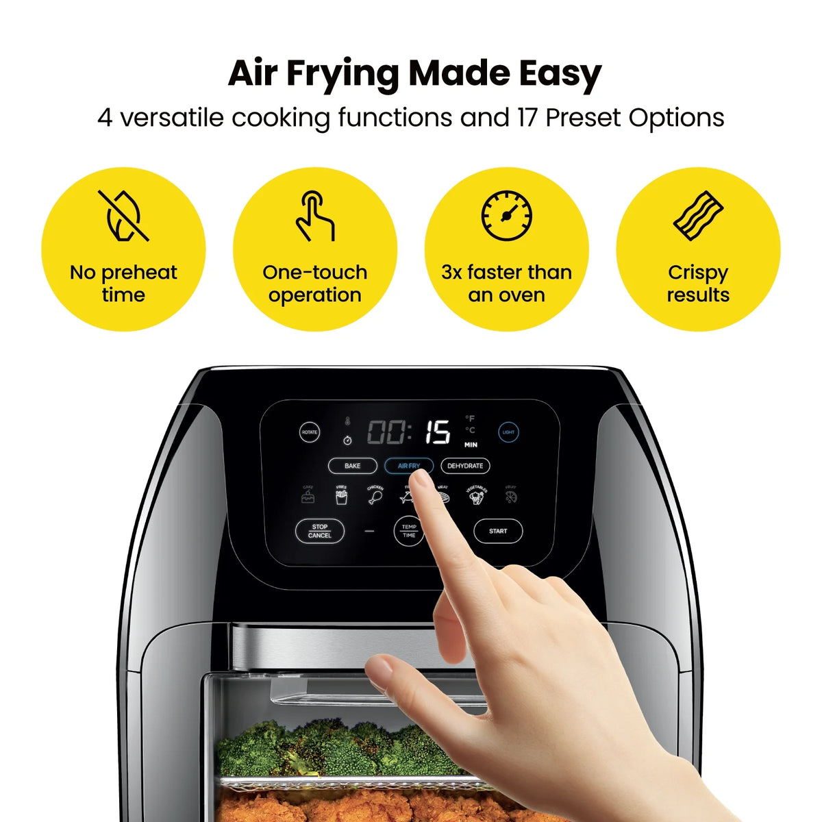 10L Black Digital Air Fryer Oven W63970