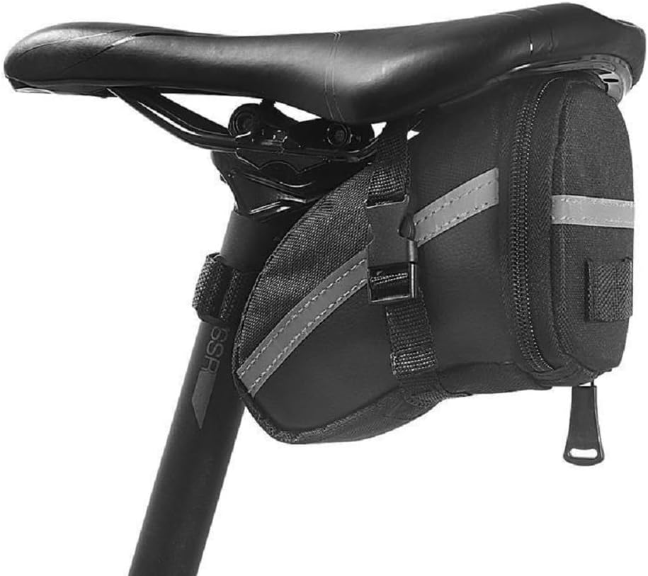 1.2L Water Proof Bike Saddle Bag with Reflective Stripes Q9522