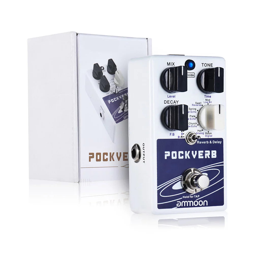 7 Reverb Effects + 7 Delay Effects Guitar Effect Pedal O924167
