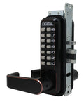Mechanical Keyless Lever Handle Lock, Oil Rubbed Bronze O235