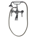 Polished Chrome Tub Wall-Mounted Faucet with Hand Shower O33018