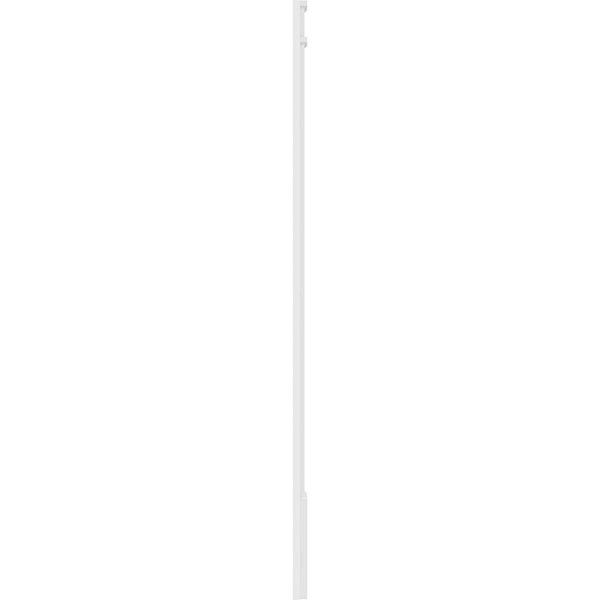 8x22W x 82x22H x 2x22P Two Equal Flat Panel PVC Pilaster with Decorative Capital & Base (Pair) H39568