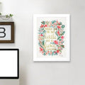 White Framed Art L605