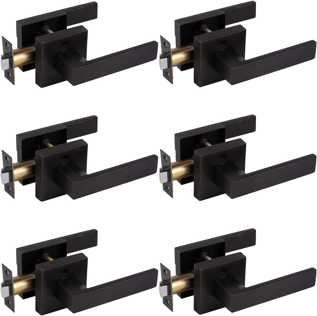 Brushed Bronze Zinc Alloy Door Lever Lock A3499