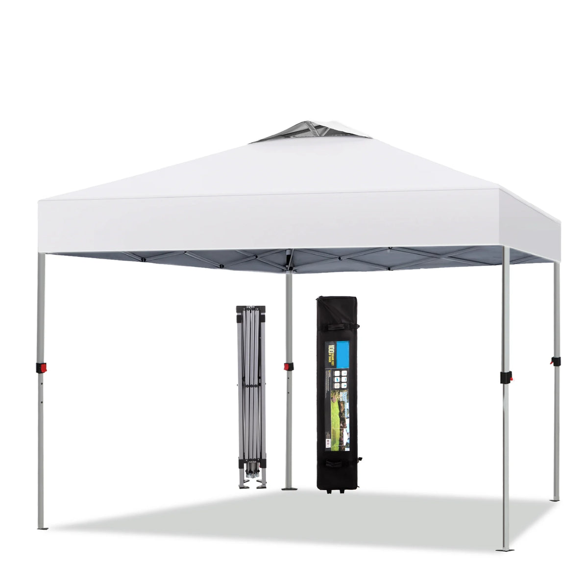 10x10ft Pop-up Canopy Tent with Wheeled Bag - Blue P623184