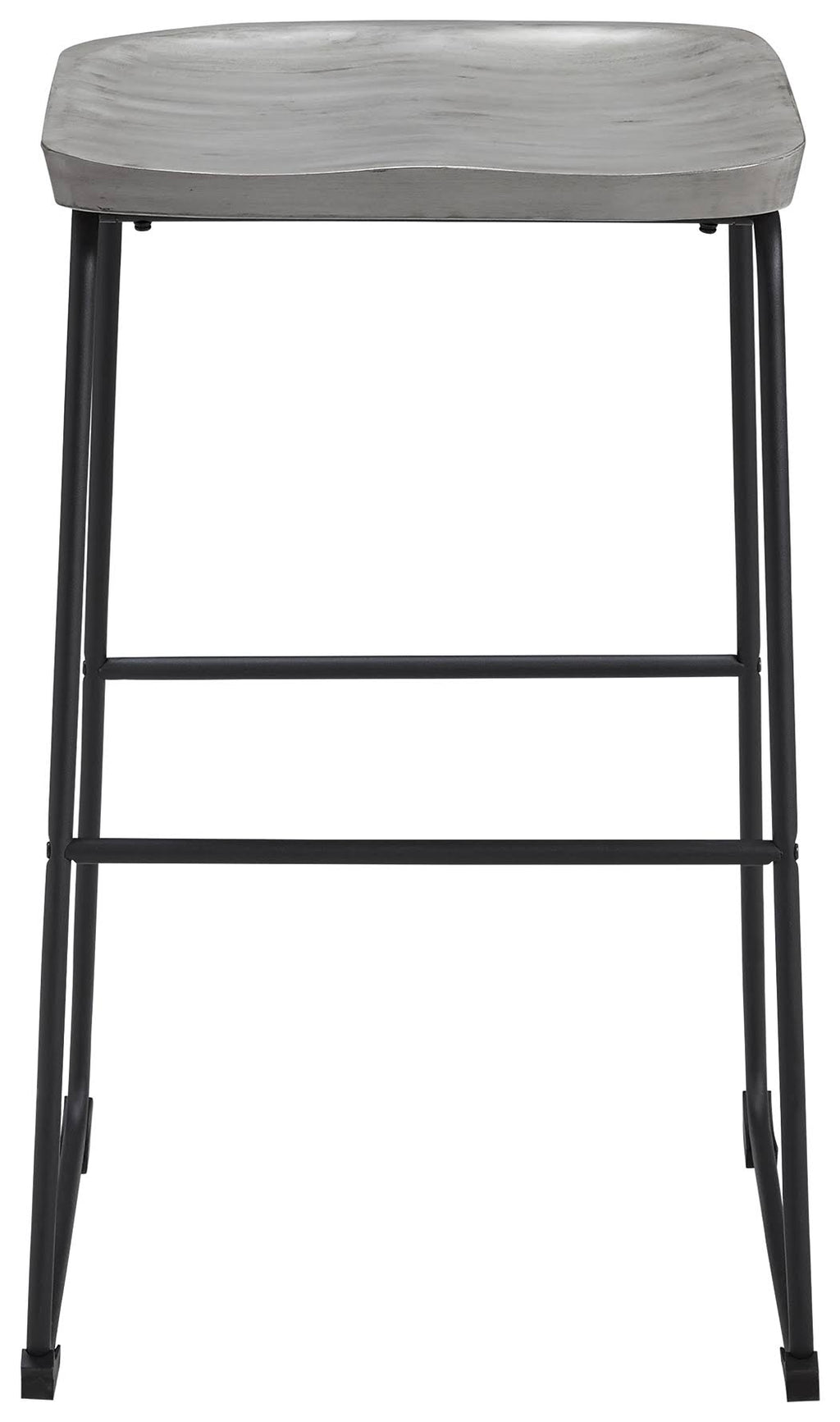 Tall Barstool Set of 2 Gray/Black J591