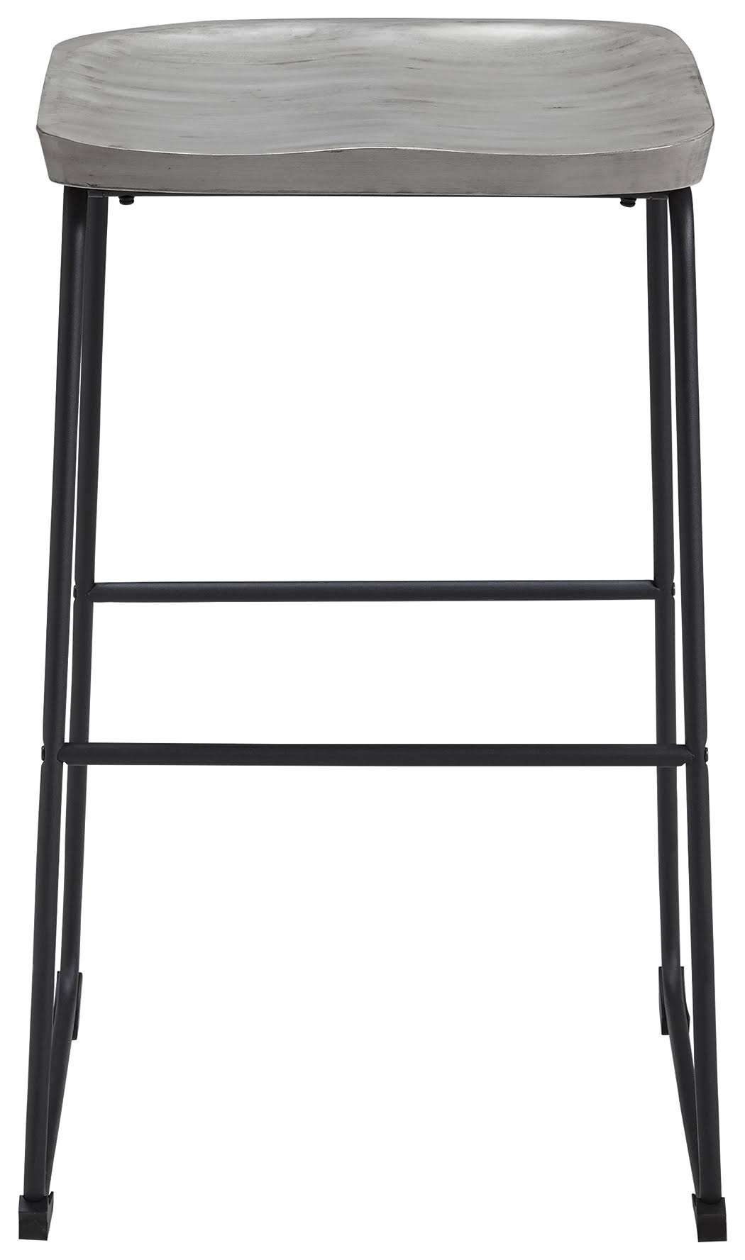 Tall Barstool Set of 2 Gray/Black J591
