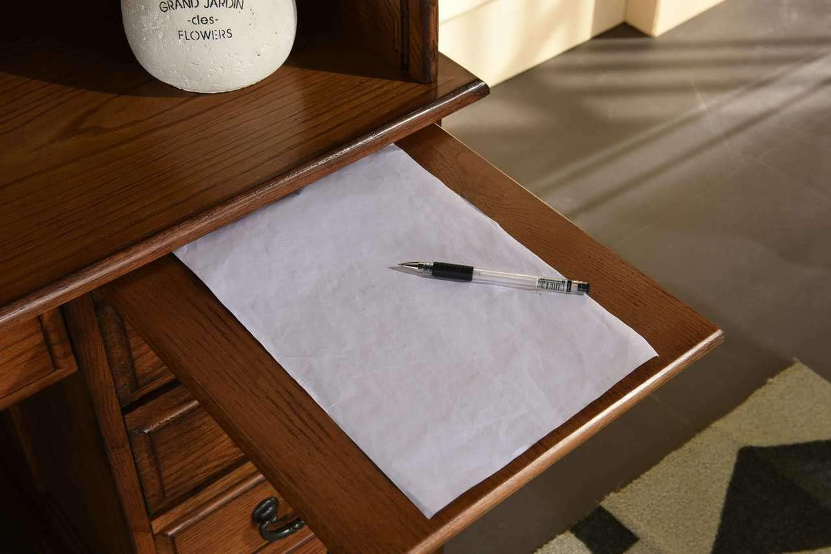 54 Inch Solid Oak Wood Roll Top Desk Z531