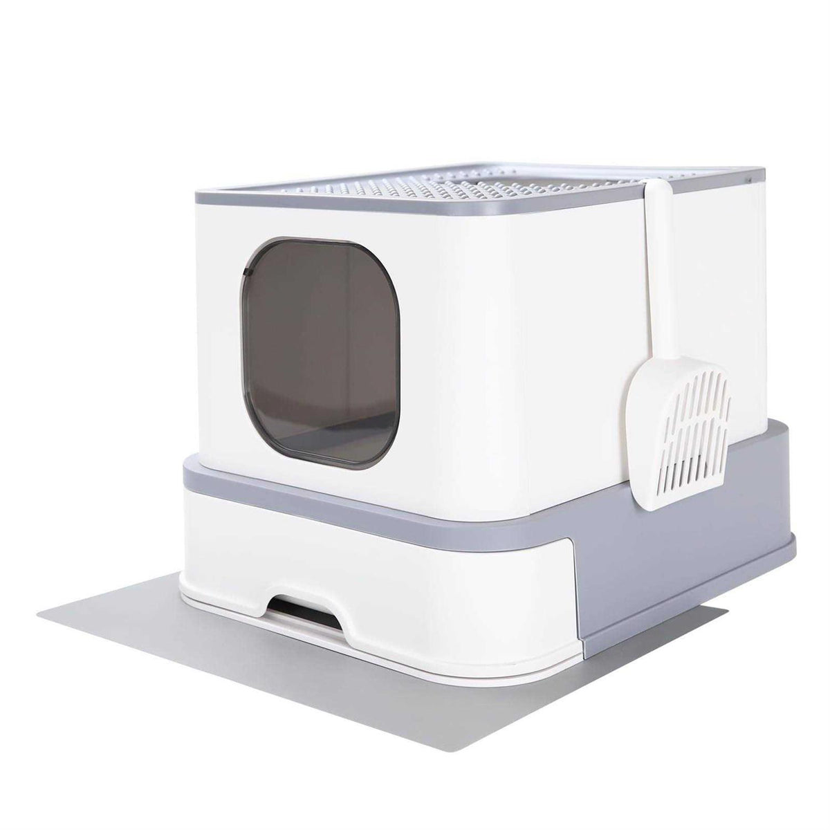 Large Top Entry Anti-Splashing Cat Litter Box with Lid G659913