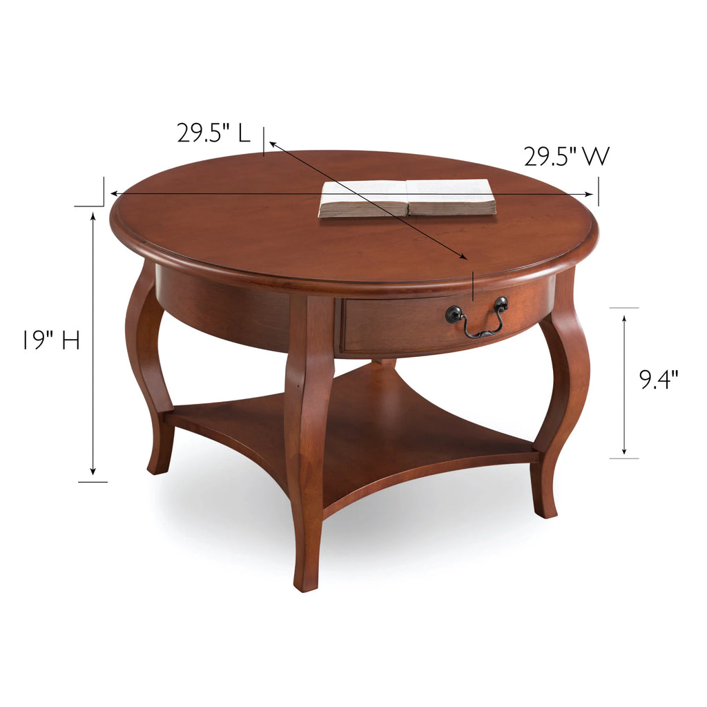Round Coffee Table in Brown Cherry W247539