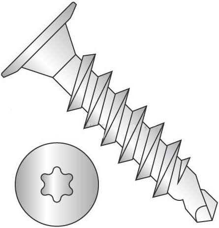 Self-Drilling Wafer Head Screws, 18-8 Stainless Steel, #3 Drill Point, 2,500 pcs S375159