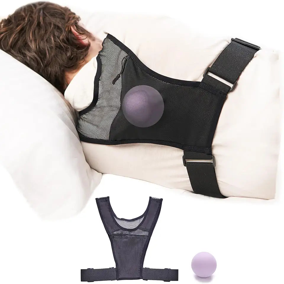 Anti Snoring Positional Sleep Apnea Device Adjustable Lightweight Vest Q186